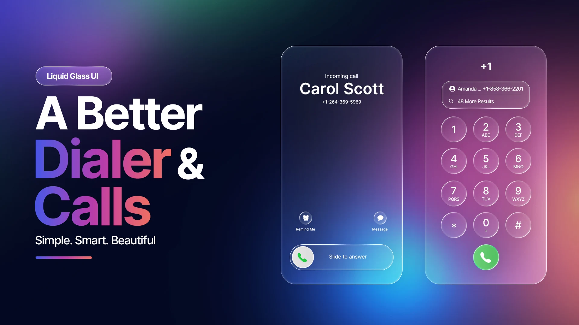 PhoneX - Liquid Glass Dialer screenshot