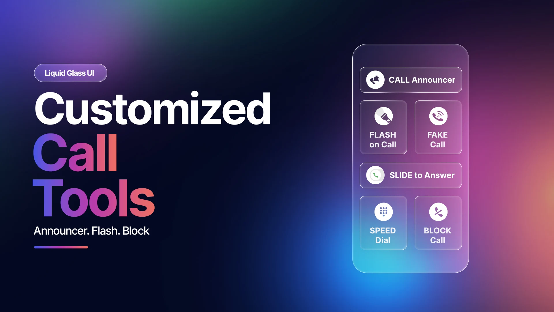 PhoneX - Liquid Glass Dialer screenshot