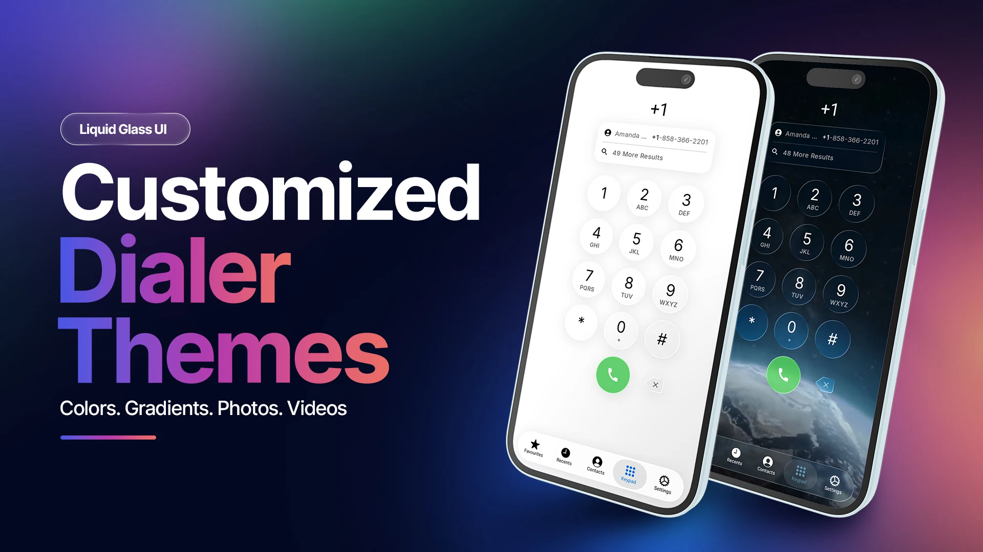 PhoneX - Liquid Glass Dialer screenshot